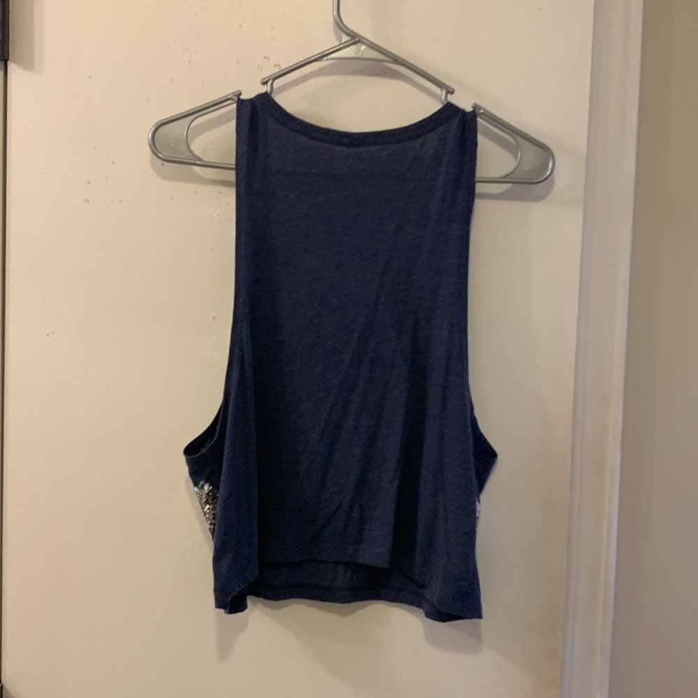 VS Pink cropped sequin muscle tank - Picture 4 of 4